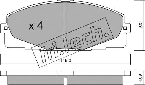 Fri.Tech. 900.0 - Kit d'accessoires, mâchoire de frein cwaw.fr