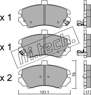 Fri.Tech. 901.0 - Kit d'accessoires, mâchoire de frein cwaw.fr