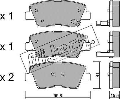 Fri.Tech. 903.0 - Kit de plaquettes de frein, frein à disque cwaw.fr