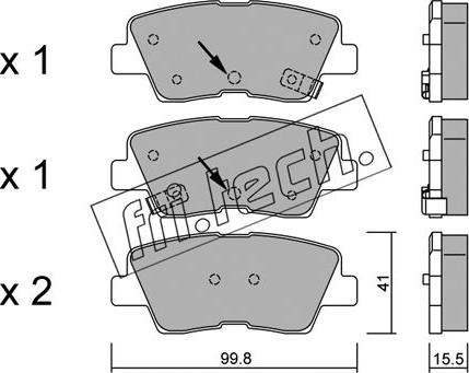 Fri.Tech. 903.1 - Kit d'accessoires, mâchoire de frein cwaw.fr