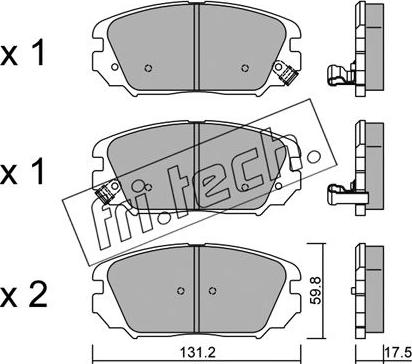 Fri.Tech. 902.0 - Kit d'accessoires, mâchoire de frein cwaw.fr