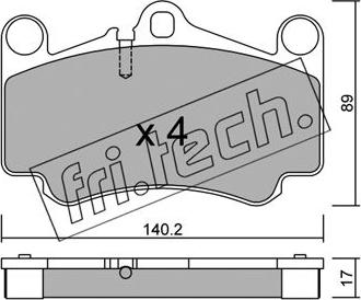 Fri.Tech. 910.0 - Kit d'accessoires, mâchoire de frein cwaw.fr