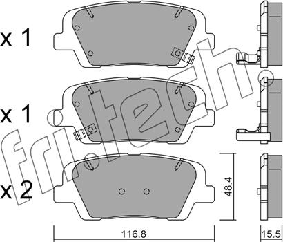 Fri.Tech. 918.0 - Kit de plaquettes de frein, frein à disque cwaw.fr