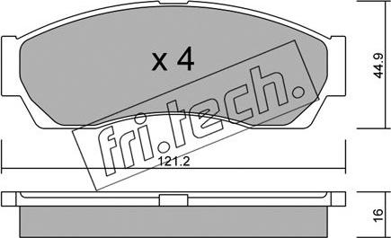 Fri.Tech. 913.0 - Kit d'accessoires, mâchoire de frein cwaw.fr