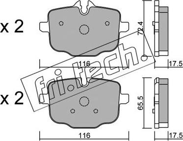 Fri.Tech. 939.0 - Kit de plaquettes de frein, frein à disque cwaw.fr