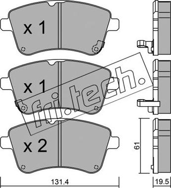 Fri.Tech. 931.0 - Kit de plaquettes de frein, frein à disque cwaw.fr