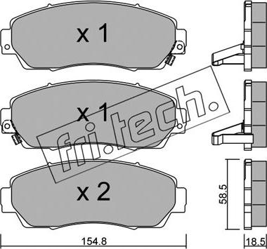 Fri.Tech. 920.0 - Kit de plaquettes de frein, frein à disque cwaw.fr