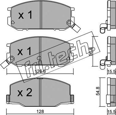 Fri.Tech. 440.0 - Kit de plaquettes de frein, frein à disque cwaw.fr