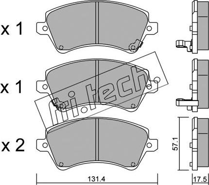 Fri.Tech. 462.0 - Kit de plaquettes de frein, frein à disque cwaw.fr