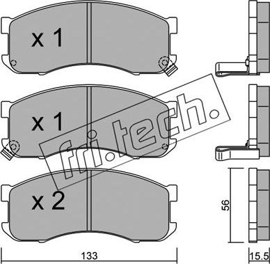 Fri.Tech. 409.0 - Kit de plaquettes de frein, frein à disque cwaw.fr