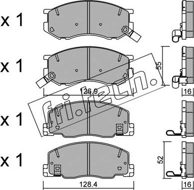 Fri.Tech. 472.0 - Kit de plaquettes de frein, frein à disque cwaw.fr