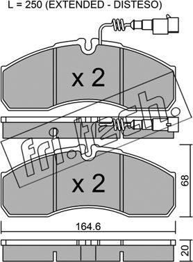 Fri.Tech. 594.7 - Kit de plaquettes de frein, frein à disque cwaw.fr