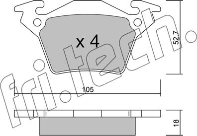 Fri.Tech. 590.0 - Kit de plaquettes de frein, frein à disque cwaw.fr