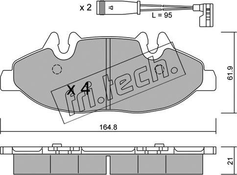 Fri.Tech. 591.0W - Kit de plaquettes de frein, frein à disque cwaw.fr