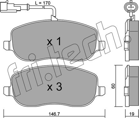 Fri.Tech. 546.1 - Kit de plaquettes de frein, frein à disque cwaw.fr