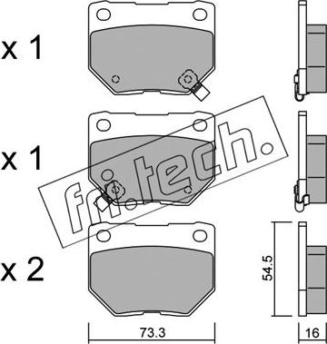 Fri.Tech. 517.0 - Kit de plaquettes de frein, frein à disque cwaw.fr