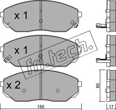 Fri.Tech. 531.0 - Kit de plaquettes de frein, frein à disque cwaw.fr