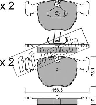 Fri.Tech. 575.0 - Kit de plaquettes de frein, frein à disque cwaw.fr