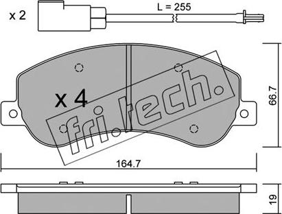 Fri.Tech. 696.0 - Kit de plaquettes de frein, frein à disque cwaw.fr