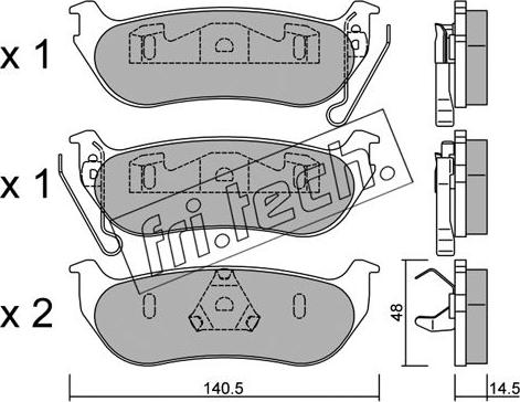 Fri.Tech. 643.0 - Kit de plaquettes de frein, frein à disque cwaw.fr