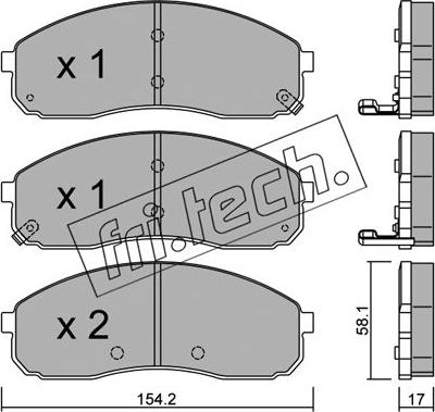 Fri.Tech. 647.0 - Kit de plaquettes de frein, frein à disque cwaw.fr