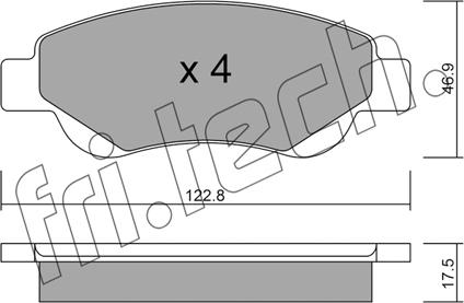 Fri.Tech. 653.0 - Kit de plaquettes de frein, frein à disque cwaw.fr