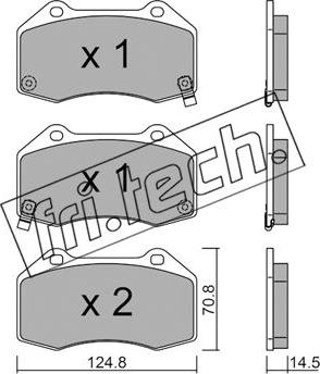 Fri.Tech. 667.3 - Kit de plaquettes de frein, frein à disque cwaw.fr