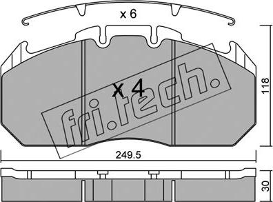 Fri.Tech. 603.0 - Kit de plaquettes de frein, frein à disque cwaw.fr