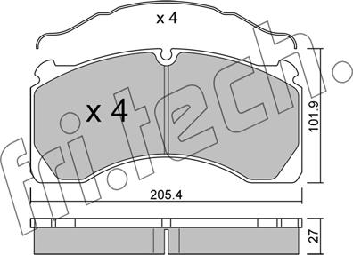 Fri.Tech. 619.0 - Kit de plaquettes de frein, frein à disque cwaw.fr