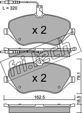 Fri.Tech. 617.1 - Kit de plaquettes de frein, frein à disque cwaw.fr