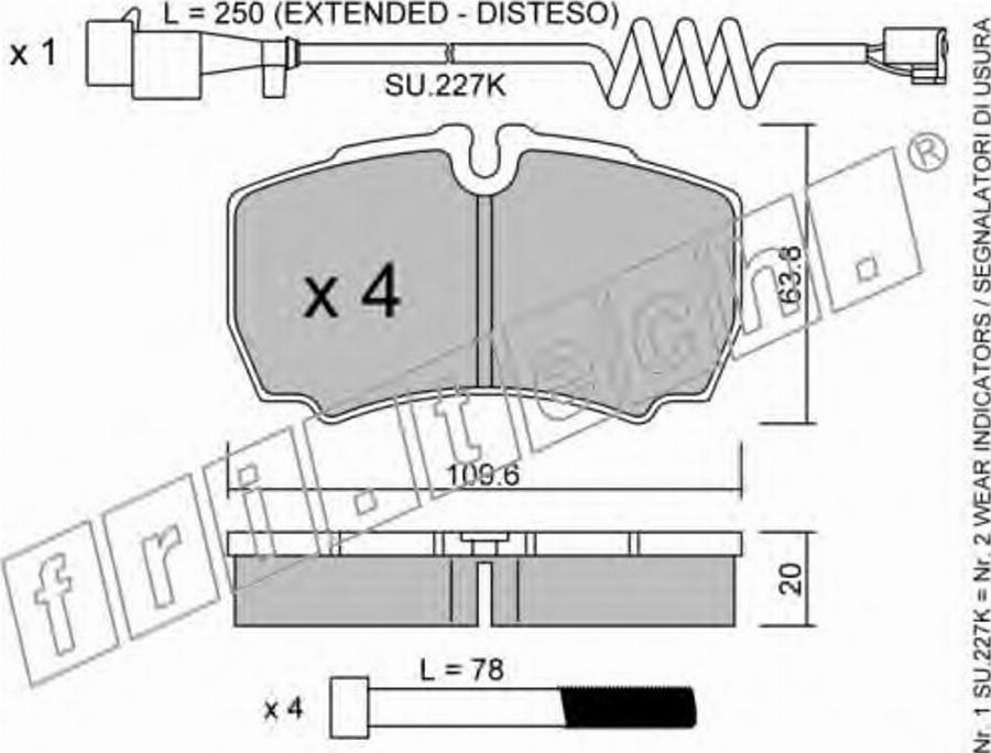 Fri.Tech. 6201W - Kit de plaquettes de frein, frein à disque cwaw.fr