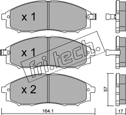 Fri.Tech. 627.0 - Kit de plaquettes de frein, frein à disque cwaw.fr