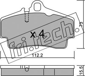 Fri.Tech. 674.0 - Kit de plaquettes de frein, frein à disque cwaw.fr