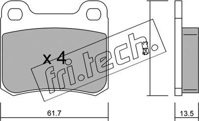 Fri.Tech. 094.0 - Kit de plaquettes de frein, frein à disque cwaw.fr