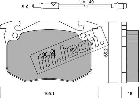 Fri.Tech. 092.0 - Kit de plaquettes de frein, frein à disque cwaw.fr