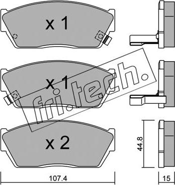 Fri.Tech. 056.2 - Kit de plaquettes de frein, frein à disque cwaw.fr