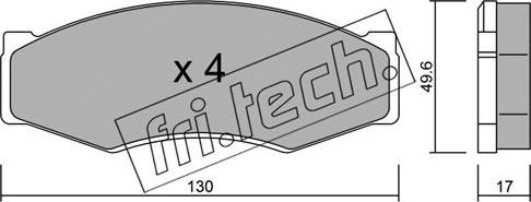 Fri.Tech. 068.0 - Kit de plaquettes de frein, frein à disque cwaw.fr