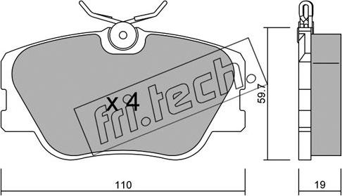 Fri.Tech. 063.0 - Kit de plaquettes de frein, frein à disque cwaw.fr