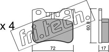 Fri.Tech. 062.2 - Kit de plaquettes de frein, frein à disque cwaw.fr