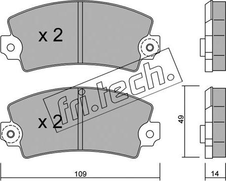 Fri.Tech. 005.1 - Kit de plaquettes de frein, frein à disque cwaw.fr