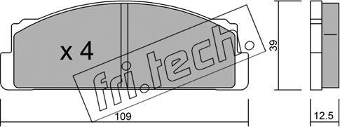 Fri.Tech. 001.1 - Kit de plaquettes de frein, frein à disque cwaw.fr