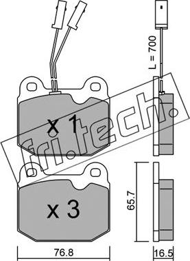 Fri.Tech. 015.0 - Kit de plaquettes de frein, frein à disque cwaw.fr