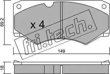 Fri.Tech. 016.4 - Kit de plaquettes de frein, frein à disque cwaw.fr