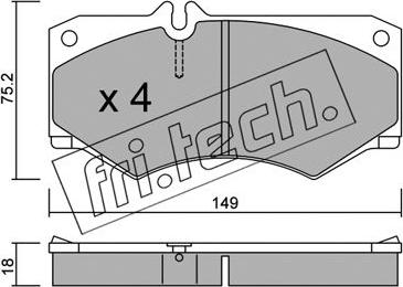 Fri.Tech. 016.0 - Kit de plaquettes de frein, frein à disque cwaw.fr