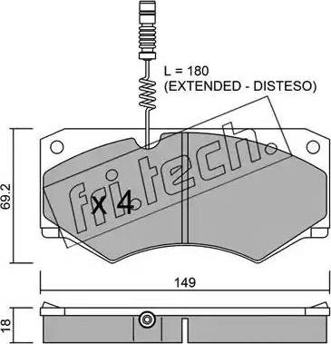 Fri.Tech. 016.1 - Kit de plaquettes de frein, frein à disque cwaw.fr