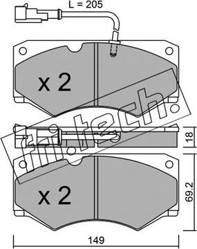 Fri.Tech. 016.7 - Kit de plaquettes de frein, frein à disque cwaw.fr