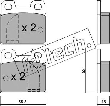 Fri.Tech. 010.0 - Kit de plaquettes de frein, frein à disque cwaw.fr