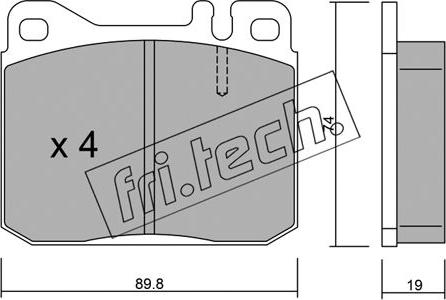 Fri.Tech. 013.2 - Kit de plaquettes de frein, frein à disque cwaw.fr