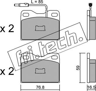 Fri.Tech. 017.5 - Kit de plaquettes de frein, frein à disque cwaw.fr