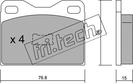 Fri.Tech. 017.0 - Kit de plaquettes de frein, frein à disque cwaw.fr